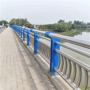 Outdoor Safety Stainless Steel Handrail Balcony Railing Galvanized Steel Highway Bridge Guard Fence