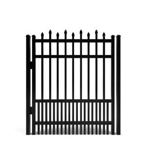 Outdoor Security Fence Panels with Front Pedestrian Small Chain Link Gate