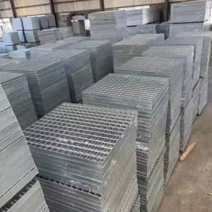 Outdoor Trench Drain Cover Galvanized Steel Grating Grille Metal Building Material Welding Bending Cutting EN Standard