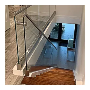 Outdoor Villa Balcony Railings Aluminum Frameless Glass Panel Deck Balustrade for Staircase and Balconies
