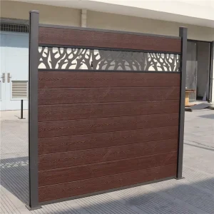 Outdoor Windproof WPC Garden Fence Kit with 3D Modeling Service