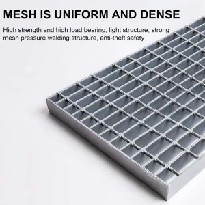 Outdoor Zinc Coated Stainless Steel Grating for Walkway, Driveway, and Building Cover