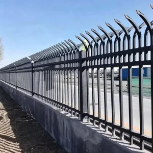 Outdoor Zinc Steel Garden Fence Villa Residential Backyard Boundary Security Fence Easy Installation Fencing