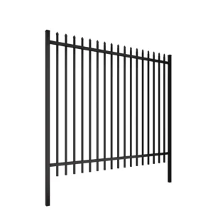 Outdoor Zinc Steel Ornamental Picket Fence for Residential Safety