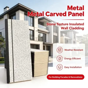 Outside Cladding 3D Structural Polyurethane Brick Decor Foam Building Materials Outdoor Decorative Aluminium Panels