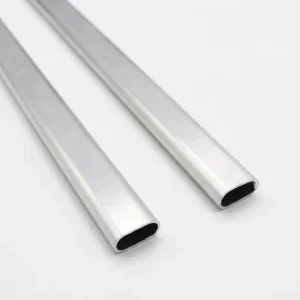Oval Shape Aluminum Extrusion Thin Wall Bendable Profiles Oval Tube Pipe Aluminum Profiles