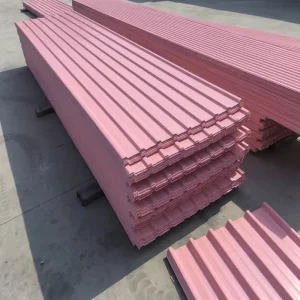 PPGL PPGI Profiled Color Coated Aluminium Zinc Corrugated Roofing Sheets China Manufacturer