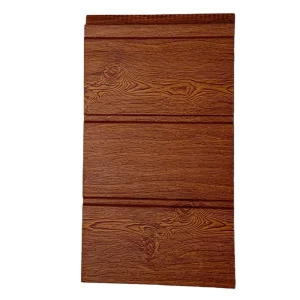 Oak-Texture Metal Engraved Embossed Sandwich Panel with PU Core for Fireproof, Thermal-Insulating Exterior Walls in Hotels and Resorts
