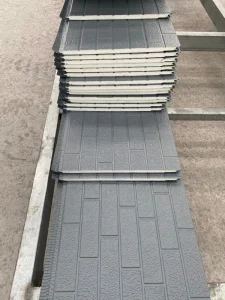PU Decorative Sandwich Panel Metal Wall Panel Insulated Wall Panel Durable Exterior Wall Cladding for Office Buildings