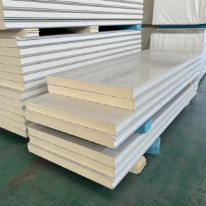 Energy-Saving, Eco-Friendly Fire-Resistant PU-Core Metal Sandwich Panel with Custom Length, Suitable for Hotel Exterior Walls