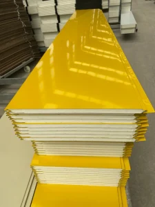 Popular PU Sandwich Panel Metal Wall and Ceiling Panels, Lightweight Insulation Material for Residential Use