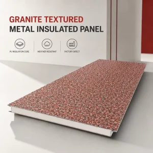 PU Sandwich Metal Carved Wall Panel for Exterior Insulation Villa Facade Cladding