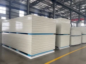 High-Quality PU Foam Core Exterior Wall Panels 50mm 100mm 150mm Thermal Insulation Metal Exterior Cladding System