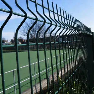 PVC-Coated Galvanized Welded 3D Curved Wire Mesh Security Fence for Airports
