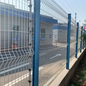 PVC Coated V Mesh Welded Wire Mesh Panel 3D Curved Fence for Residential Garden