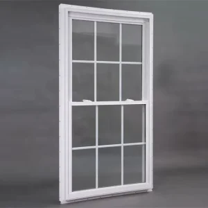 PVC Soundproof Sliding Windows With Screen Modern Design for Home Office Smooth Vinyl Vertical Hung Windows