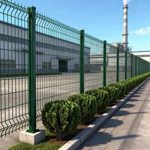 PVC Welded Wire Mesh 3D Curved Eco Friendly Rodent Proof Security Fence Panel for Garden Yard