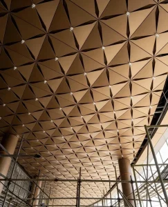 Custom Modern Aluminum Ceiling Panels with Wood-Grain Powder Coating and PVDF Surface Treatment for Residential Interior Wall and Ceiling Decoration