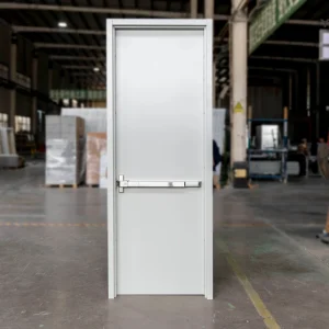 Painted Finish Galvanized Sheet Material Fireproof Steel Fire Doors for Hospitals Apartments and School Interior Use
