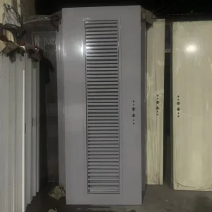 Painted Hollow Steel Door Louver Window Metal Security Door for Apartment