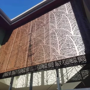 Perforated Metal Wall Cladding Panels Used for Building Decoration