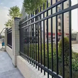 Picket Fence Metal Steel Wrought Iron Fence Panels for Security for Farm Fencing and Mesh Use Option