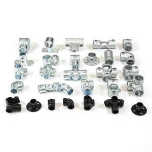 Pipe Fence Connectors Cast Iron Round Pipe Clamp Fittings Key Clamp