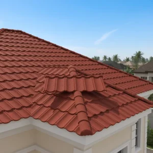 Popular Anti Corrosion Modern Stone Coated Metal Roof Tile for Apartment Hotel Warehouse Waterproof & Durable