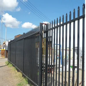 Popular New Designed Steel Tube Fence Galvanized Security Steel Gate Fence Gate