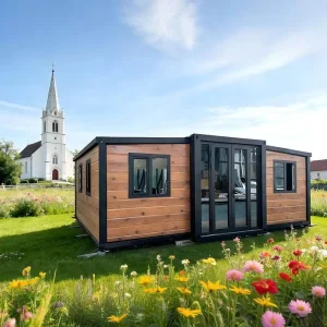 Portable 40ft Expandable Container House Modern Double Wing Folding Prefabricated Modular Home Luxury Tiny House