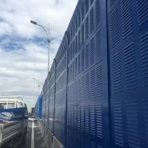 Portable Outdoor Metal Highway Noise Barrier, Anti-Corrosion, NRC 0.75, Recyclable