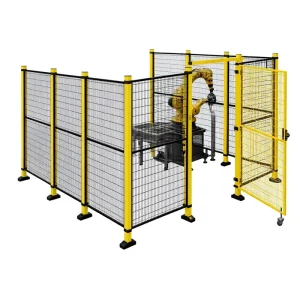 Portable Welded Wire Mesh Robot Guard Fence Movable Isolation Barrier for Production Equipment Separation