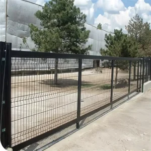Powder-Coated 3D Bent Welded Stainless Steel Security Fence with PVC Frame, Anti-Climb