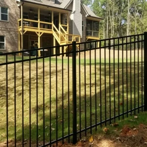 Powder Coated Aluminum Slatted Security Fencing Panels with Ventilation for Outdoor Residential Use