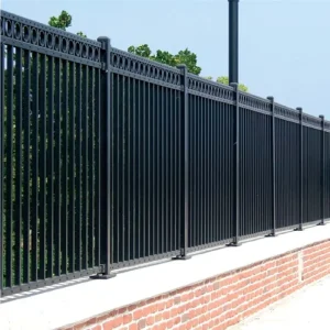 Powder Coated Anti Rust Ornamental Aluminum Fence Custom Pattern Villa Garden Courtyard Security Aluminium Fence