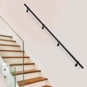 Powder Coated Galvanized Steel Metal Handrail Stainless Steel for Staircase & Balcony for Courtyard Garden Flooring Applications