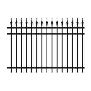 Powder Coated Iron Steel Garden Fence Panels Outdoor Residential Accordion Steel Fence
