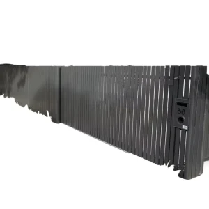 Powder Coated RAL Color Aluminum Private Picket Fencing Residential Commercial Yard Fence