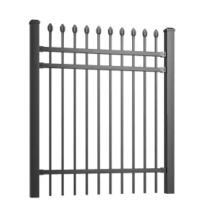 Powder-Coated Steel Outdoor Garden Fence Panels