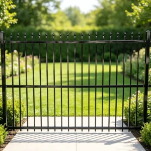 Powder Coated UV Resistant Spear Top Decorative Boundary Barrier Aluminum Fence