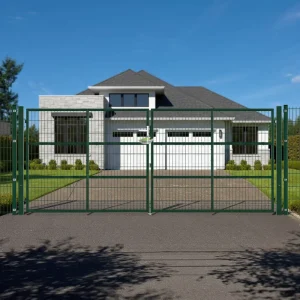 Powder-Coated Wire Mesh Metal Composite Garden Entrance Gate