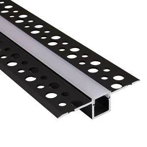 Powder Coating Black Anodized Finish Decorative Perforated Lace Preembedded Aluminum Channel for Architecture