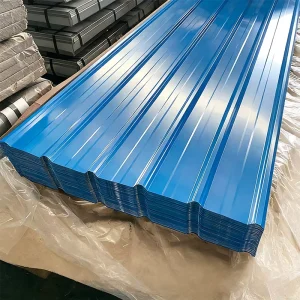 Ppgi Corrugated Galvanized Steel Metal Roofing Sheet 26 Gauge Coated Aluminium Zinc Roof Sheet for House Building Material