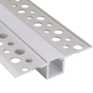 Pre built LED Aluminium Alloy Lace Ceiling Line Light Aluminium Channel Wall Washer Batch Grey with Punching Fly Edge