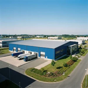 Prefab Cold Storage Steel Building with Refrigeration System Clear Span Freezer Facility for Meat Seafood Veg