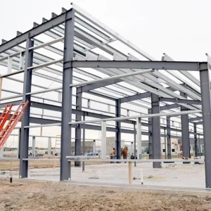 Prefab Light Steel Structure Warehouse Galvanized Metal Frame Workshop For Factory Storage Agricultural Building Construction