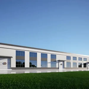 Prefab Steel Structure Building for Industrial Factory Workshop with Overhead Crane Support System