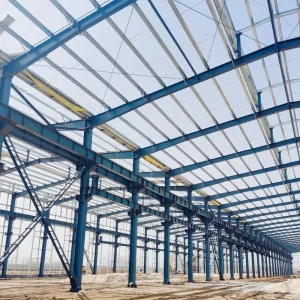 Prefabricated Industrial Steel Structure Factory Building for Warehouse Workshop Quick Installation High Wind Resistance