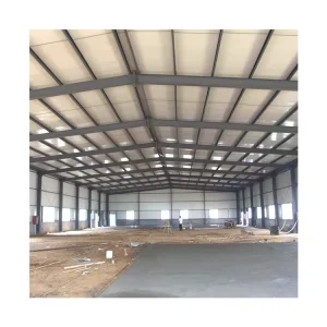 Prefabricated Light Steel Structure Building with Hot Dip Galvanized Sandwich Panels Welding & Cutting Services
