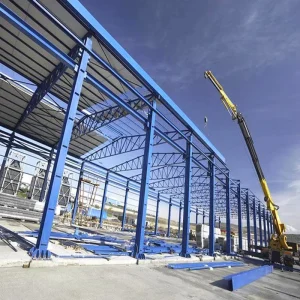 Prefabricated Light Steel Structure Storage Warehouse Design Large Span Metal Frame Building Multi Story Factory Building